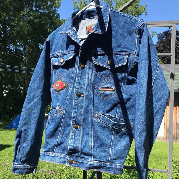 Vintage 90's Back To Basics Button Up Jean Jacket Size 14 Great Condition - Picture 3 of 9